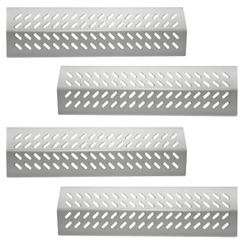 Heat Plate Shield Gas Replacement for Bull BBQ Grills, Fit for Angus, Brahma, 7-Burner, 4-Burner, 5-Burner Grill Models, Grill Parts Replace for 16631, 16521, 4 Pack Stainless Steel 17 5/8"
