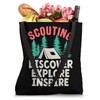 Scouting Discover Explore Inspire Camping Scout Scouts Tote Bag