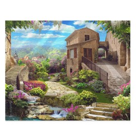 Collage - Garden, Flowers and Waterfalls - Jigsaw Puzzle for Kids, Adults, Family and Friends (500 pcs)