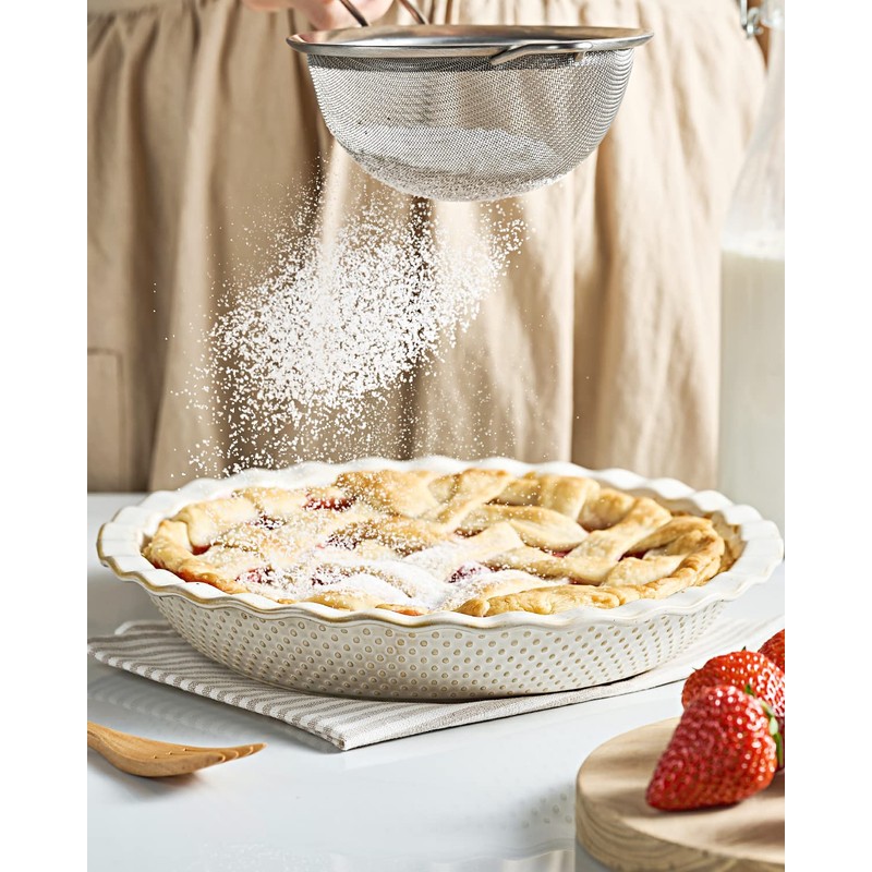 getstar Ceramic Pie Pan, 9 inch Pie Dish for Baking,