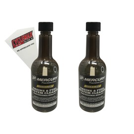 Cyclemax Two Pack compatible with Mercury Quickleen Engine and Fuel System Cleaner 12 oz. 8M0047931-2PACK Contains Two Quickleen Engine and Fuel System Cleaner 12 oz. and a Funnel