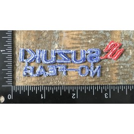 Unbranded Vintage SUZUKI NO FEAR Motorcycle Company Logo Embroidered Iron-On Patch