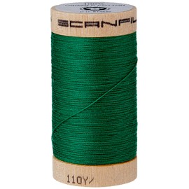 Scanfil 40029-4821 Sewing Thread Cotton 4821 Green 100 m Metre