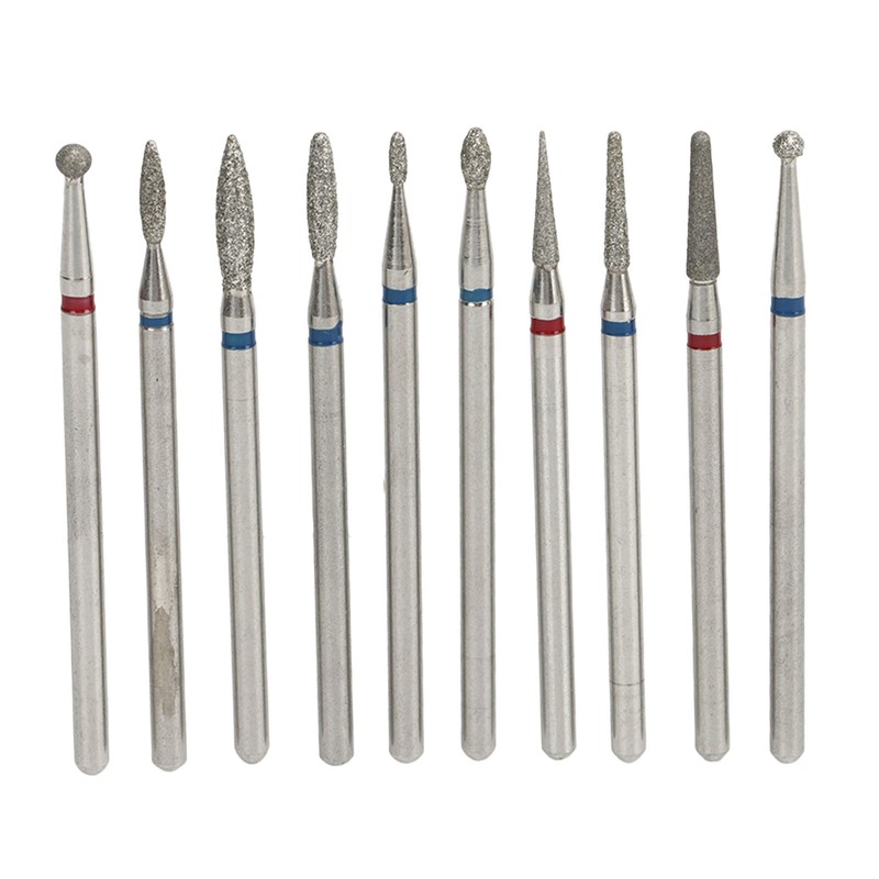 30 Holes Nail Drill Bits with Dustproof Organizer Stainless Steel