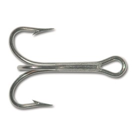 Mustad 3551 Classic Treble Standard Strength Fishing Hooks | Tackle for Fishing Equipment | Comes in Bronz, Nickle, Gold, Blonde Red, Size 10/0, Duratin