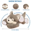 ronivia Weighted Husky Stuffed Animal Toy, 11.8 inch, Plush Pillow