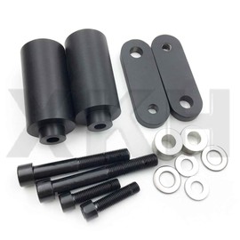 SMT-No Cut Frame Slider Crash Protector Compatible With 2004 2005 Cbr 1000Rr 1000 Rr Black [B075VM2G5T]