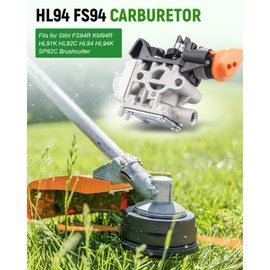 YIGUCS HL94 FS94 Carburetor Kit Fit for Stihl FS 94 RC-E Z, FS 94 R-Z KM94 KM FS HL 94 94R Brushcutter Parts Carb, Replace 4149 120 0602 4149-120-0602 41491200602