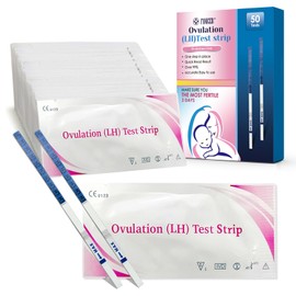 50 Pieces Ovulation Test Strips, Ovulation Predictor, Sensitive Fertility Predictor Testing Sticks, High Sensitivity Ovulation Tests, Track Ovulation Test, Sensitive 25miu/ml Test, Fast and Accurate