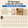 Esponjas Exfoliantes Scrub & Throw (Paquete de 30), Ecológicas, Esponjas