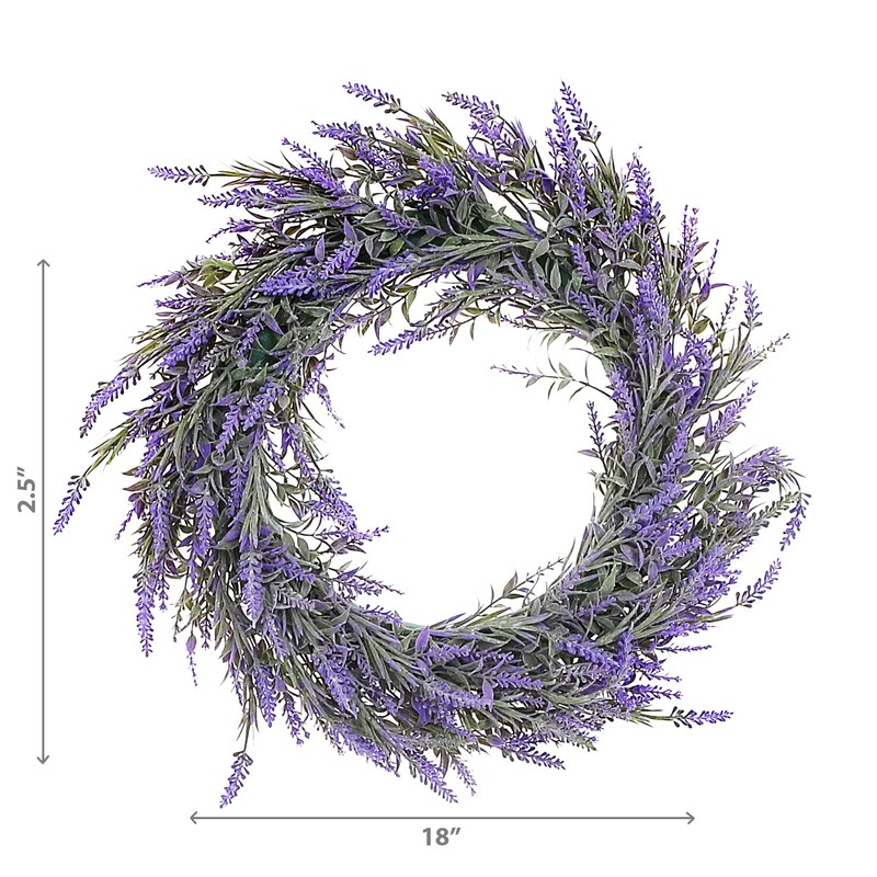 IH Casa Decor Artificial Lavender Wreath