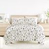 LINENS & HUTCH Geo Dash Pattern 3-Piece Duvet Cover Set