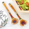 Totally Bamboo Baltique Marrakesh Collection Wooden Salad Serving Utensils Set,