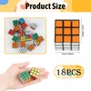 36 Pack Mini Cubes Bulk, 3x3 Magic Puzzle Cubes 1.18in,