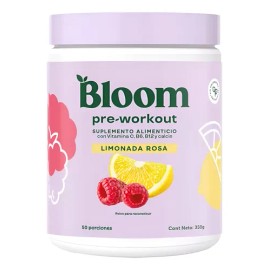 Pre Entreno Limonada Rosa Bloom 50 Porciones 350g Limonada Rosa                                                                                       