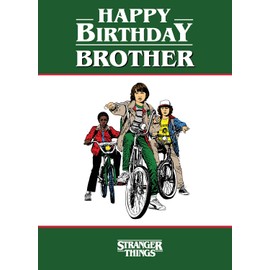 Brother Birthday Card, Stranger Things Brother Birthday Card, Brother Birthday Card Stranger Things, Happy Birthday Card Brother