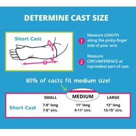 CastCoverz! Designer Arm Cast Cover - Bengalicious - Small Short: 7" Length X 7" Circumference - Removable and Washable - Made in USA