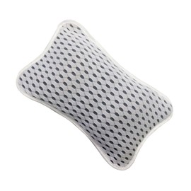 FRCOLOR Mesh Bath Pillow with Neck and Shoulder Support Fit Polyester Cushion for Bathtubs and Spas Comfortable Shower Accessory for Relaxation and Spa Enjoyment
