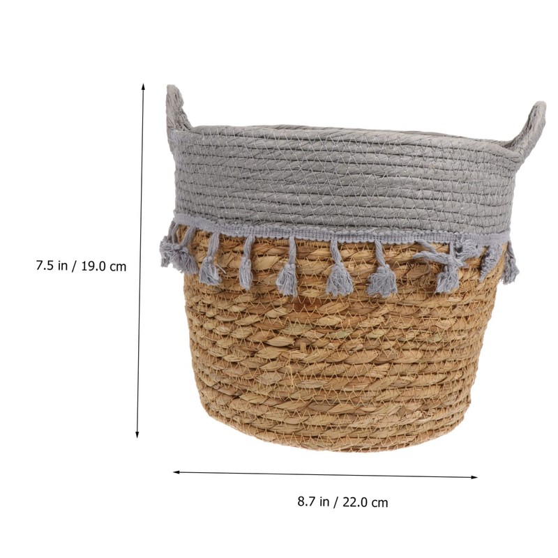 Alipis 1Pc Hand Woven Woven Fruit Basket Simple Decorative Vegetable