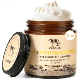 Beef Tallow for Skin-100% Grass-Fed Handmade Moisturizer Cream for Face & Body, Natural with Honey, Shea Butter, Jojoba Oil, Non-Greasy, Nourishing fo