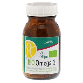 GSE Perillaöl Kapseln, Omega-3 Öl, 90 Tabletten Algenöl ungesättigte Fettsäure, 100% vegan und ohne Zusatzstoffe, BIO-Qualität