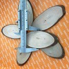 POFET 10pcs Natural Wood Slices, Oval, 8-9cm, Rustic Tree Bark