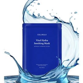 [27.01] Cellmuller Vital Hydra Soothing Mask Pack 28g 50 Sheets Ampoule Pack Sensitive Skin Soothing Mask / [27.01] 셀뮬러 비탈 하이드라 수딩 마스크팩 28g 50매 앰플팩 민감피부 진정마스크