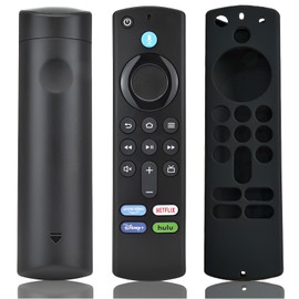 DOMOKO Control Remoto Compatible con Fstick 4k Lite Cube TV 3rd, con Control de Voz, Teclas de Acceso Rápido, Funda