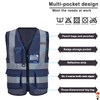 A-SAFETY navy blue work vest