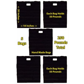 Handmade 5pcs FOLDABLE WATERPROOF Reusable Shopping Grocery Bags COMPACT FITS IN PURSE!!