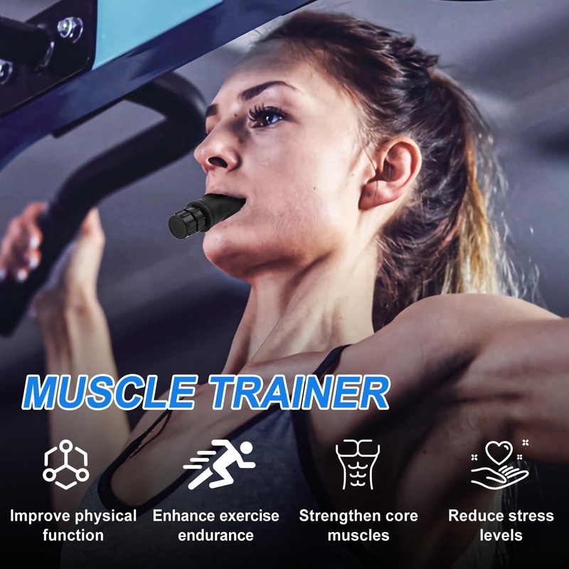 Portable Breathing Trainer with Adjustable Resistance Settings for Enhanced Strength