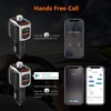 Bluetooth 5.0 FM Transmitter Dual Screen Display 3 USB Ports