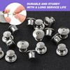 Locking Pin Backs, 30 Pcs Silver Locking Badge Pins Backs