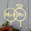 Decoración para tarta de boda con texto en inglés "Mr.