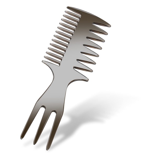 Herramienta de peluquería peine de dientes anchos: antiestático, equipo suave, cabezal de masaje, para peinados profesionales(Fork Comb)