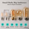 AMDTU 40W E12 Frosted Globe LED Bulbs, 2700K Warm White