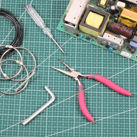 SPEEDWOX 6 Inch Needle Nose Pliers Smooth Jaws Long Nose Precision Nippers Thin Flat Jaws Micro Functional Precision Wire Looping Fine Pliers for DIY Jewelry Making