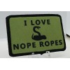 I love nope ropes snake owner pet owner 2"x3" hook