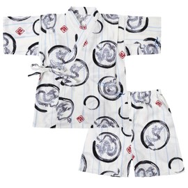 SHELISTEN 100-150 Jinbei, Boys and Children, Yukata, Kimono, Summer Festival, Fireworks Display, Cute Children's Day, Top and Bottom Set, dragon