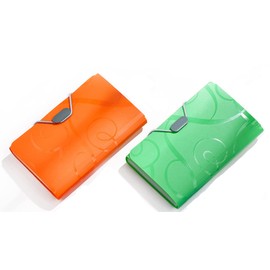 Expanding Files Folder,2pcs B6 Expandable Portable Folder Portable Pockets Acordion Document Bag 13 Pockets with Tabs for Receipt Storage Accordian File Organizer(Orange and Green)
