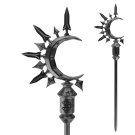 Black Moon Sword Hair Pins Black Wicca Witch Hair Slide Renaissance Festival Hair Acceossories for Women Hair Stick