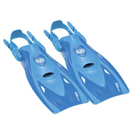TUSA Sport Long Blade Snorkel Fins, Large, Blue