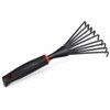 Small Steel Garden Rake for Planting – Compact Hand Gardening