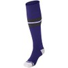 CHAMPRO Striped Baseball Socks, 1 Pair, Medium, Purple, Graphite, White