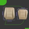 munirater 2Pcs Tan Seat Cover Driver Side Bottom and Top
