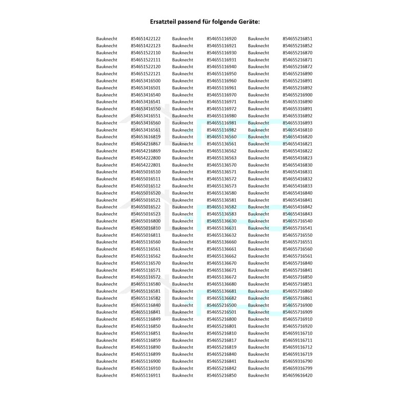 DL-pro RFFV38485 Bottom Gasket 550mm Compatible with Whirlpool Bauknecht 481246668912