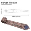 Gsyziux Floral Ties for Men, Cotton Men's Skinny Tie Printed
