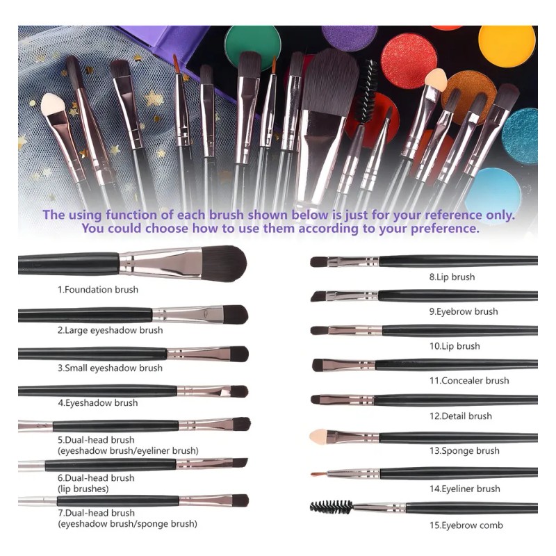 Paleta de Maquillaje Ucanbe 86 Colores con Set de 15