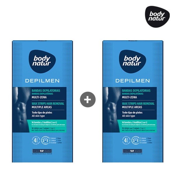 2 wax strips (for body) / 왁스스트립 맨 2개(바디용)