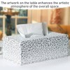 Tissue Box Cover, Rectangle Paper Organizer Dispenser, Desktop Decorative 25.5